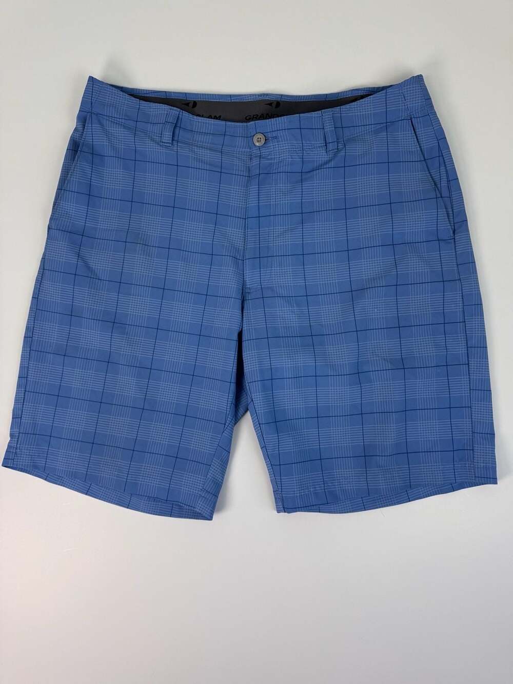 Grand Slam Men's Performance Plaid Golf Shorts